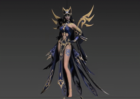 斗罗大陆魂师对决朱竹清_异域清凉皮肤 +绑定和全套游戏动画