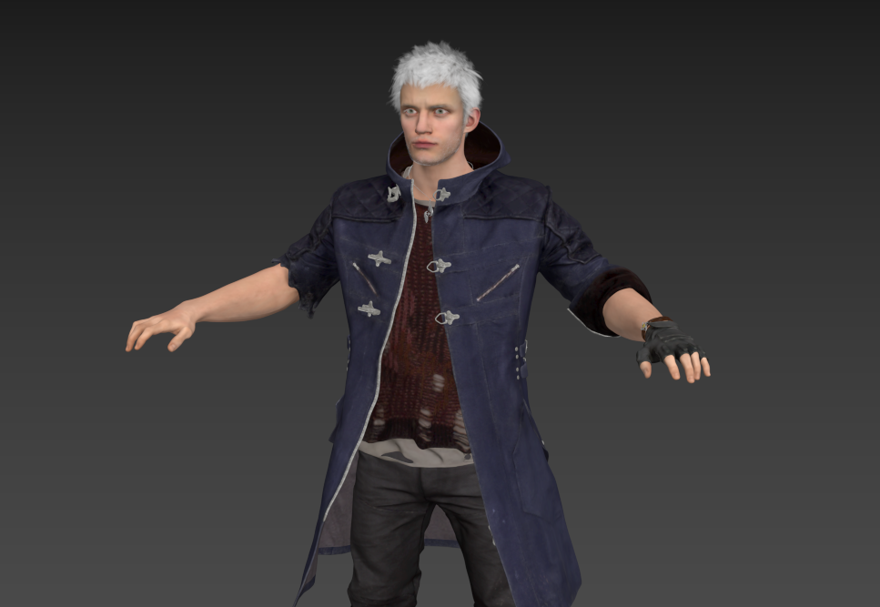 鬼泣5 尼禄 Nero - 3ds Max 模型带绑定贴图