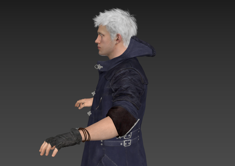鬼泣5 尼禄 Nero - 3ds Max 模型带绑定贴图