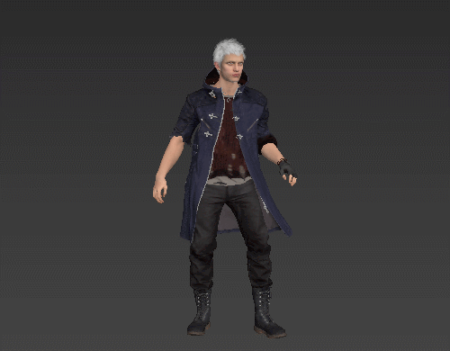 鬼泣5 尼禄 Nero - 3ds Max 模型带绑定贴图