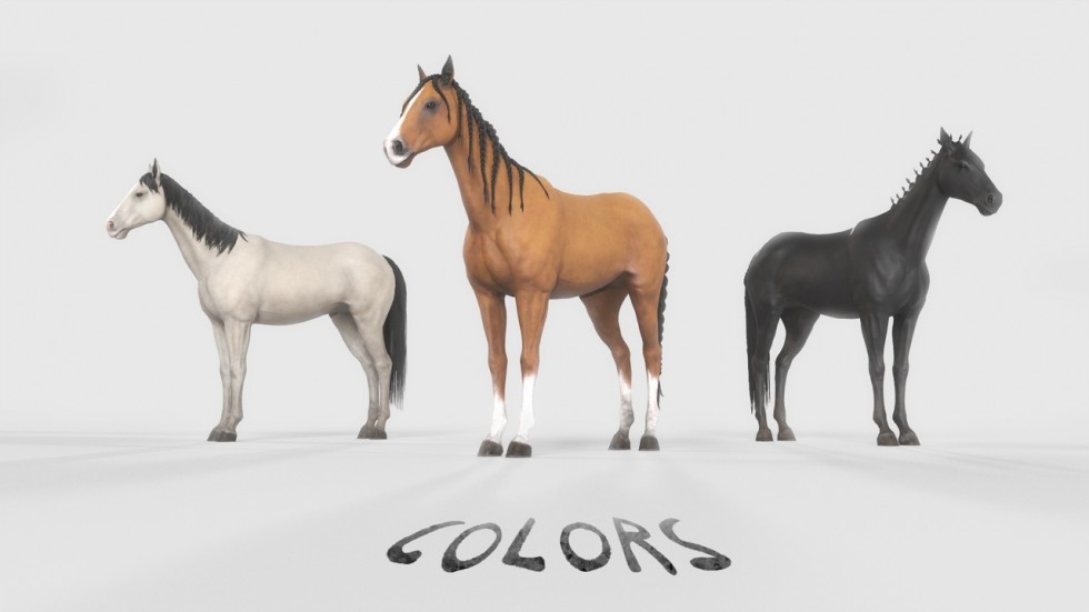  UE4虚幻5 Modular Classic Horse 经典马匹战马角色动画模型