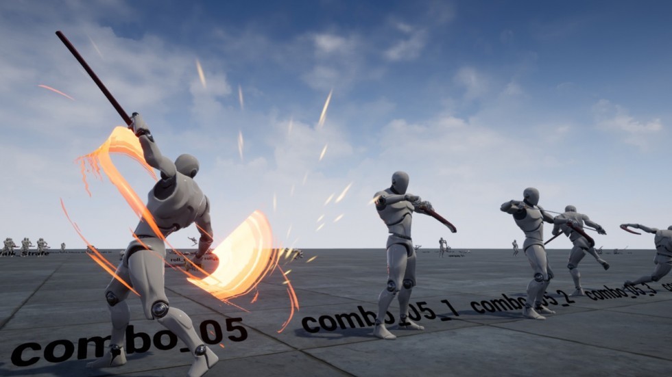 UE4虚幻5 Sword sheath AnimSet 东方剑客侠客剑士剑术动作动画