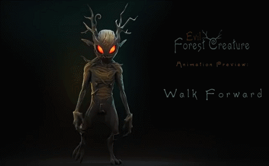 UE5虚幻5 Evil Forest Creature 游戏邪恶森林生物角色模型