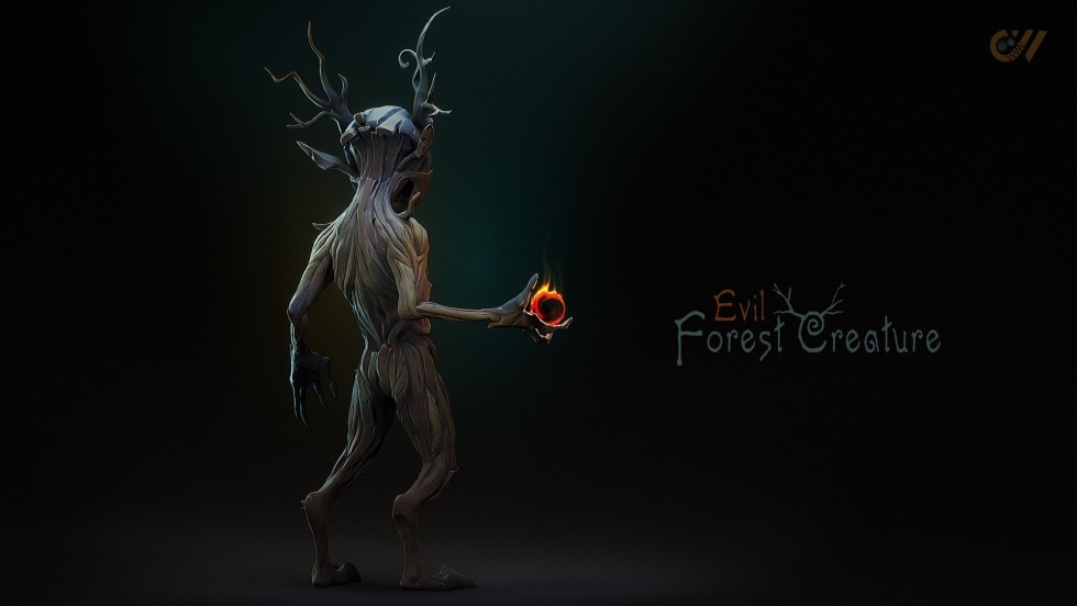 UE5虚幻5 Evil Forest Creature 游戏邪恶森林生物角色模型