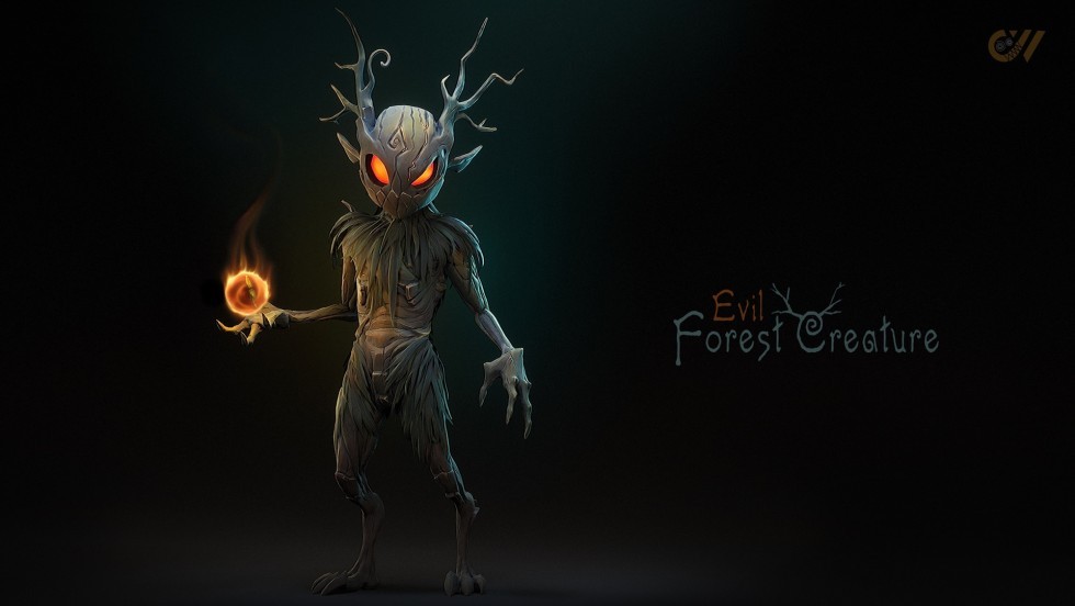 UE5虚幻5 Evil Forest Creature 游戏邪恶森林生物角色模型
