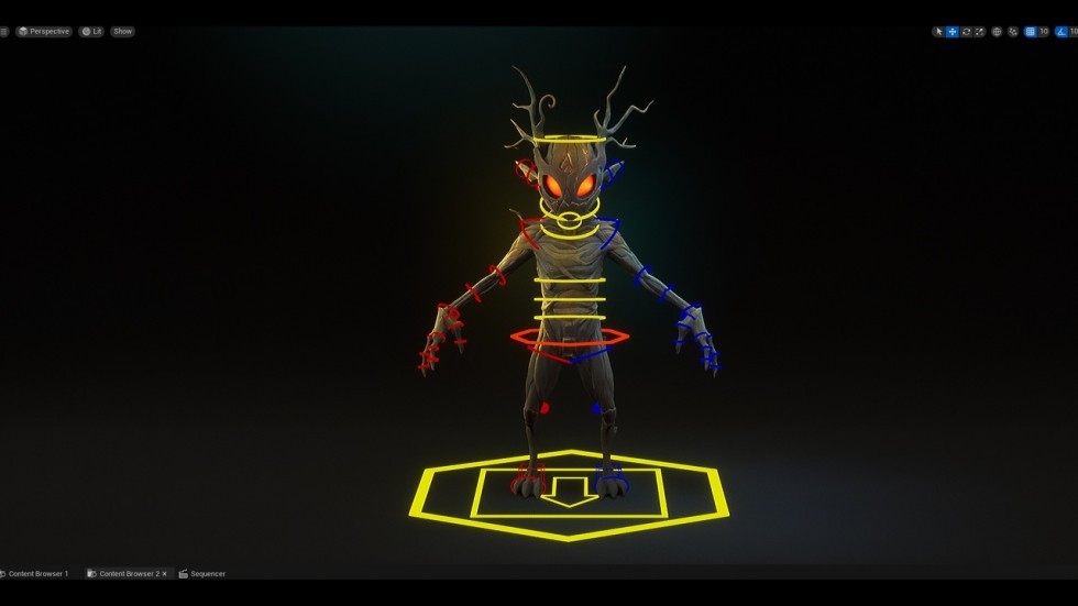UE5虚幻5 Evil Forest Creature 游戏邪恶森林生物角色模型