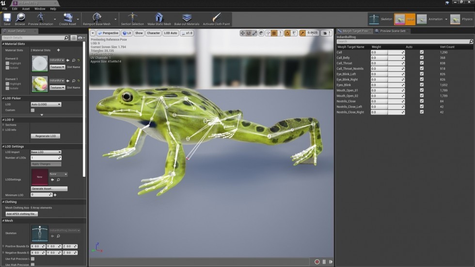 UE4虚幻5 Animated Bullfrogs Volume 1 牛蛙青蛙动画模型