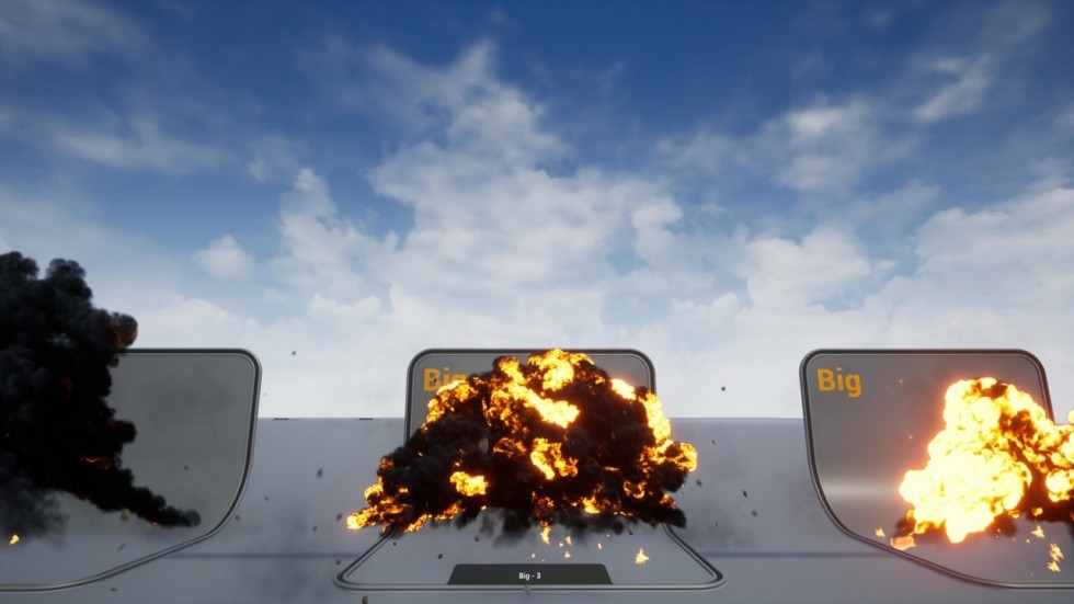 UE5虚幻4 Explosions All 多种爆炸燃烧火焰烟雾尘粒子特效