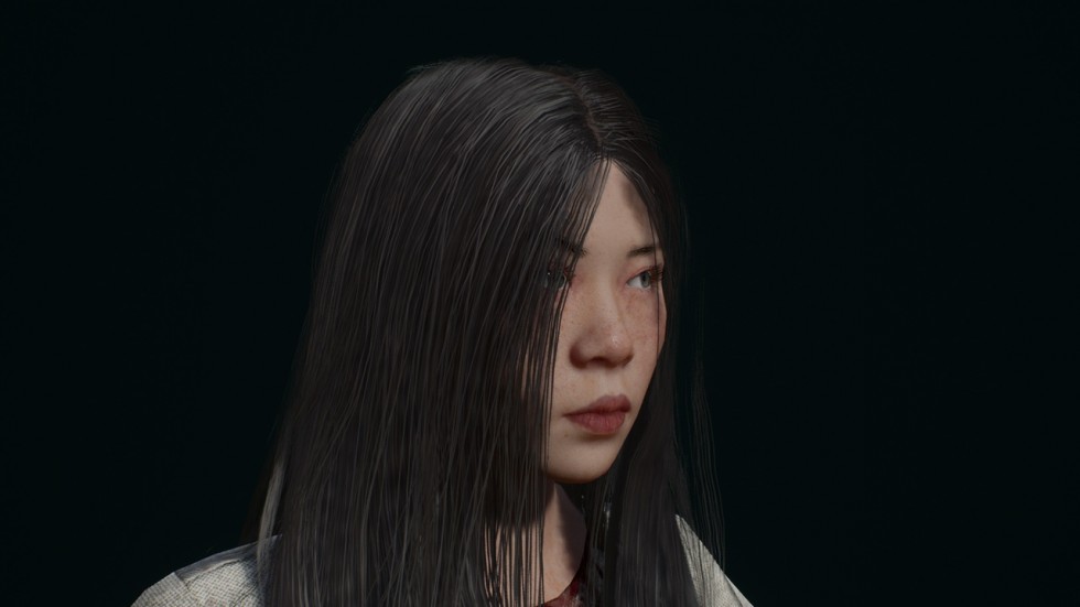 UE4虚幻5 Ghost Asian Female 女鬼贞子怪物恐怖游戏人物角色模型