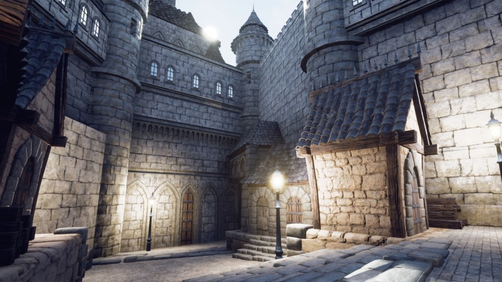 UE5虚幻4 Modular Gothic Castle Town Pack 模块化哥特式城堡模型