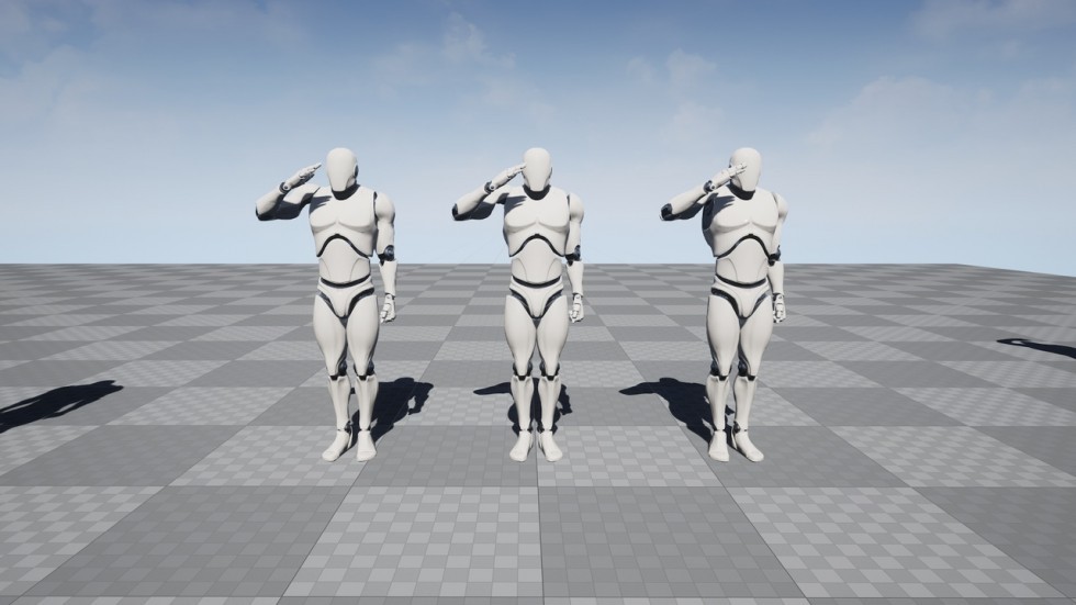 UE5虚幻4 General Purpose Animations Pack 通用动画招手鞠躬