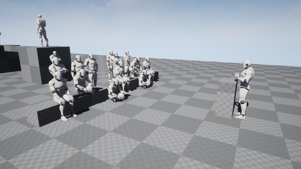 UE5虚幻4 General Purpose Animations Pack 通用动画招手鞠躬