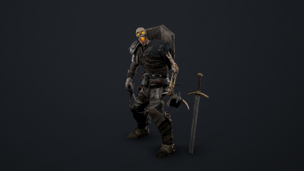 UE4虚幻5 Undead Knight 游戏不死骑士恶魔角色模型