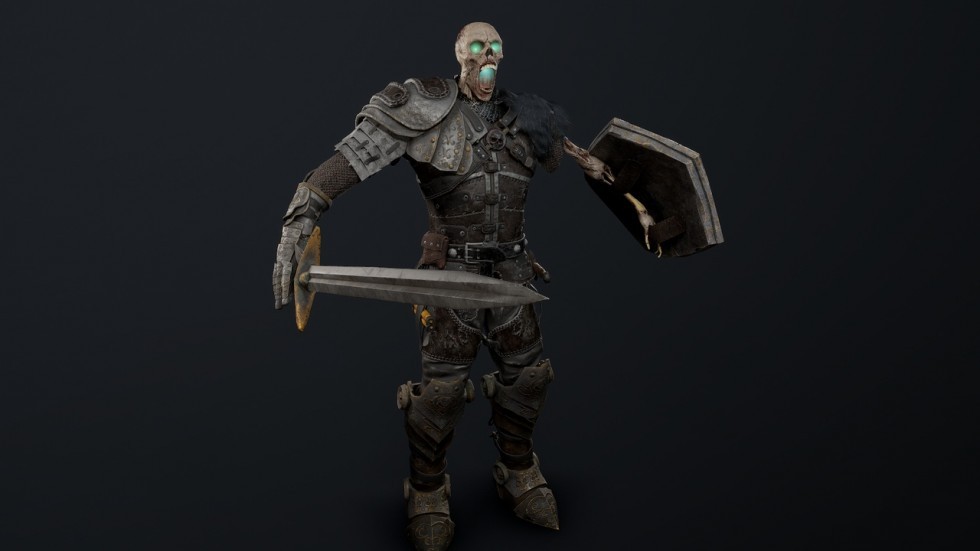 UE4虚幻5 Undead Knight 游戏不死骑士恶魔角色模型