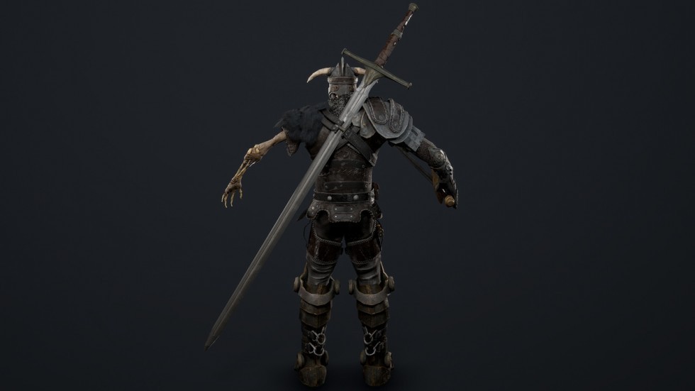 UE4虚幻5 Undead Knight 游戏不死骑士恶魔角色模型