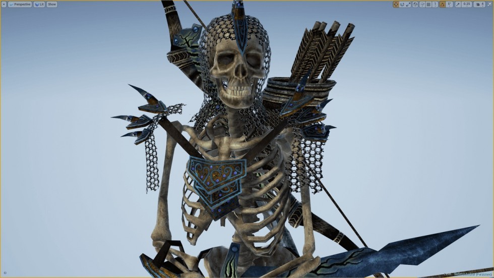 UE4虚幻5 Skeleton Army 骷髅骨架军队游戏角色模型
