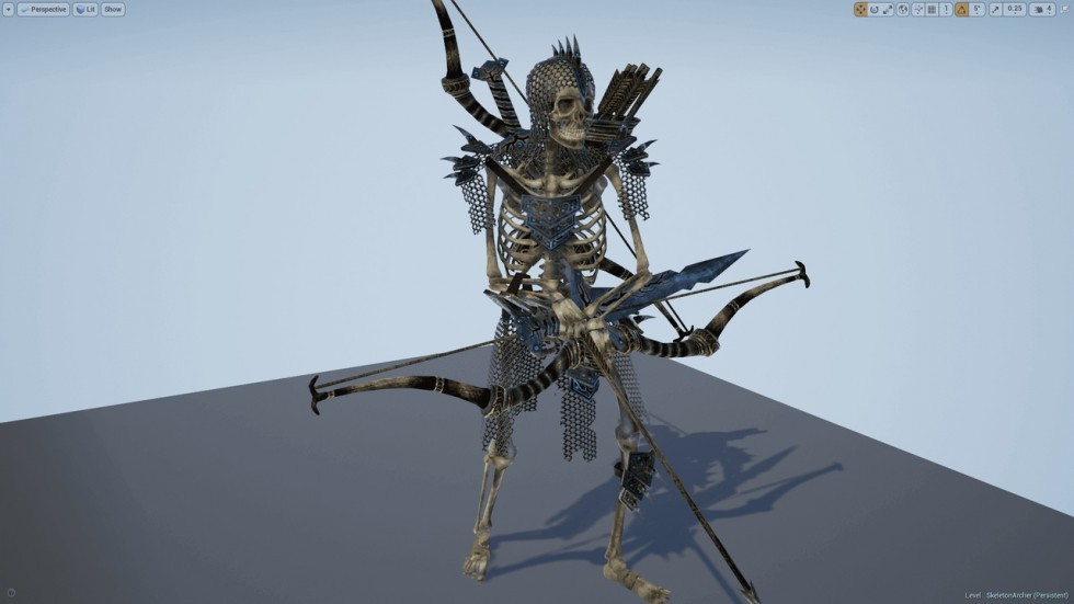 UE4虚幻5 Skeleton Army 骷髅骨架军队游戏角色模型