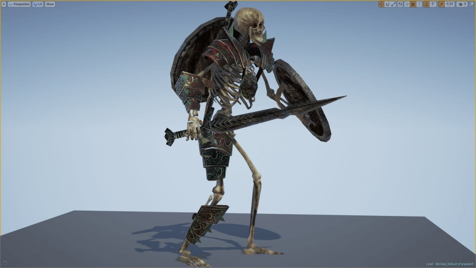 UE4虚幻5 Skeleton Army 骷髅骨架军队游戏角色模型