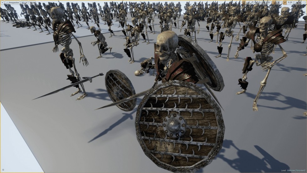 UE4虚幻5 Skeleton Army 骷髅骨架军队游戏角色模型