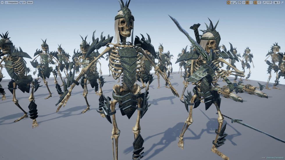 UE4虚幻5 Skeleton Army 骷髅骨架军队游戏角色模型