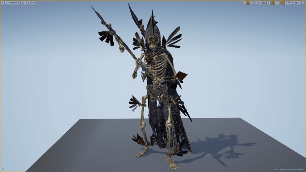 UE4虚幻5 Skeleton Army 骷髅骨架军队游戏角色模型