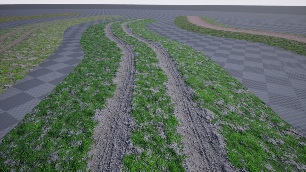  UE5虚幻4 Roads n Dirt n Track 道路泥土轨道材质