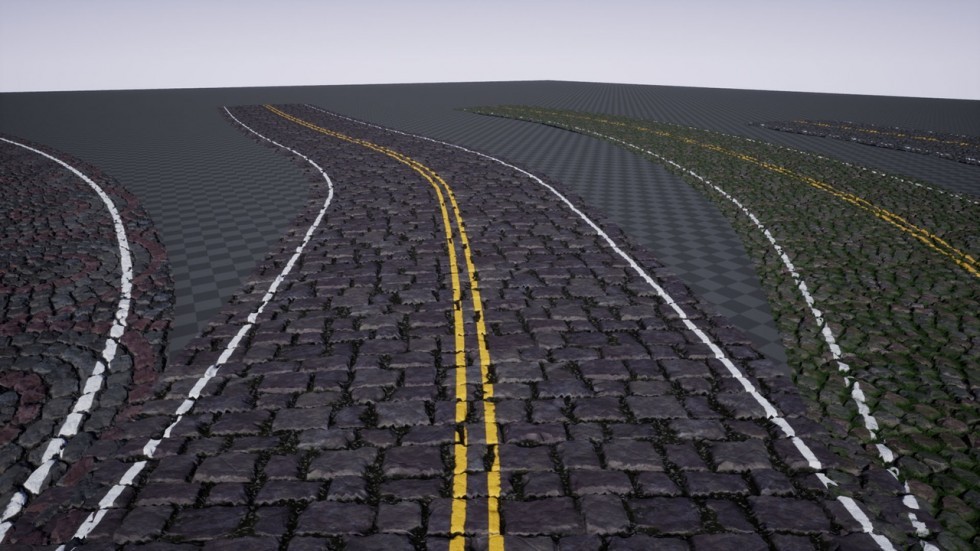  UE5虚幻4 Roads n Dirt n Track 道路泥土轨道材质