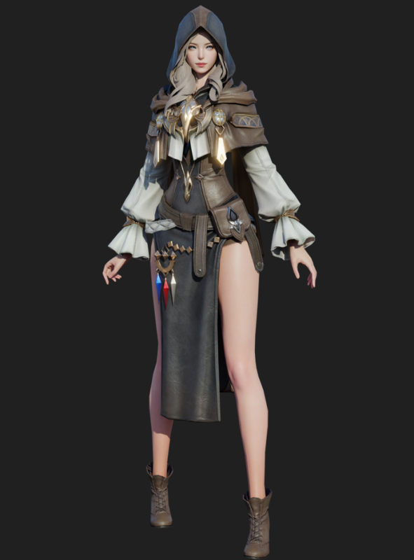 高品质游戏人物 Devils 女角色3D模型