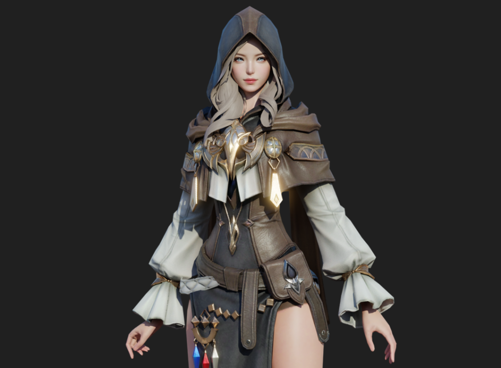 高品质游戏人物 Devils 女角色3D模型