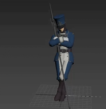 动漫风卡通NPC人物模型 NPC Guard 又 有绑定