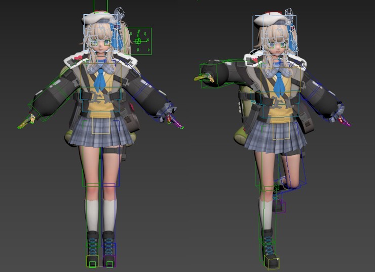 维普蕾 游戏模型绑定动画