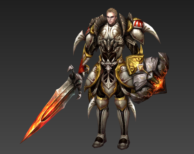 屠龙勇士3DMAX模型下载带绑定动画