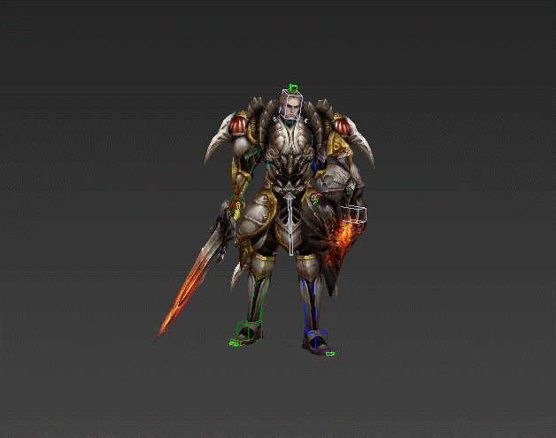 屠龙勇士3DMAX模型下载带绑定动画