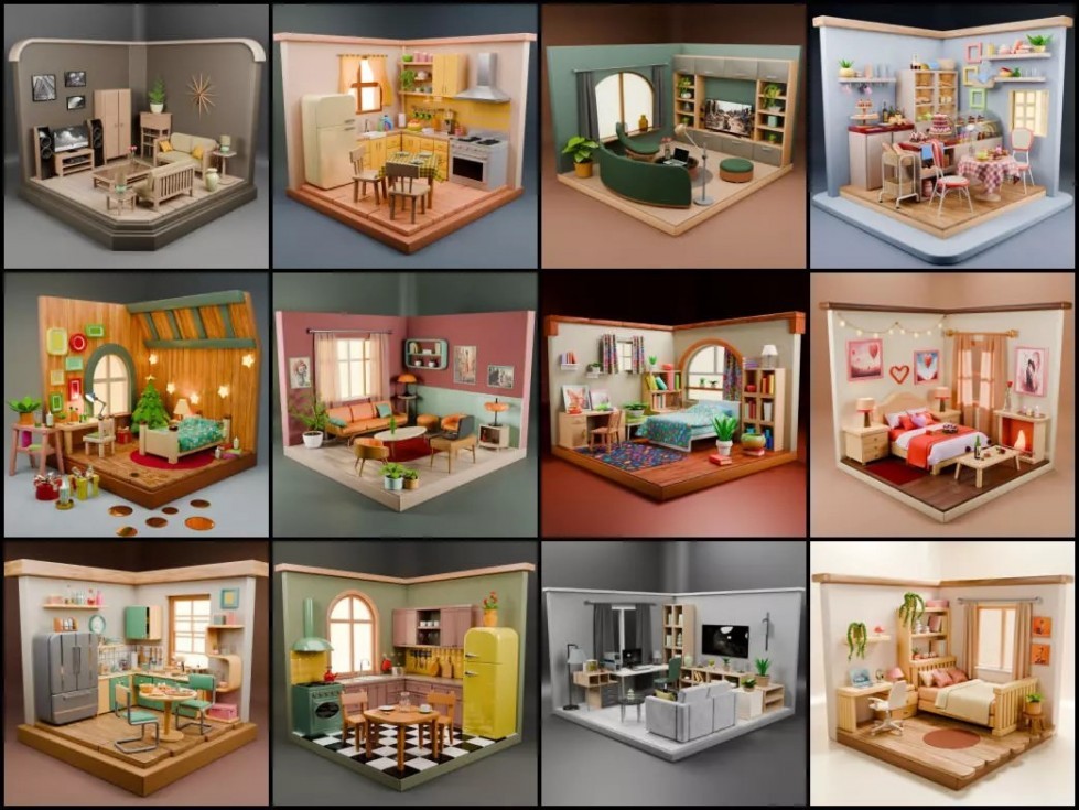 [ Blender ] Isometric Rooms Collection.jpg