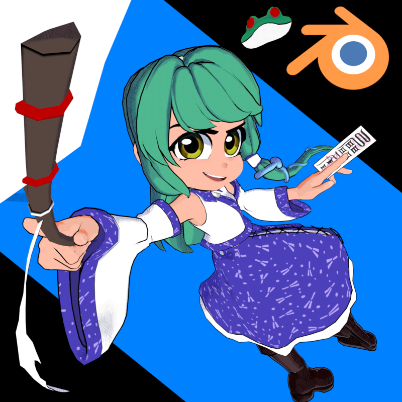 [ Blender ] Sanae Animation Rig.png