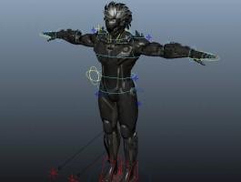 合金装备 雷电 maya2018绑定