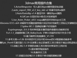 3dmax常用插件合集